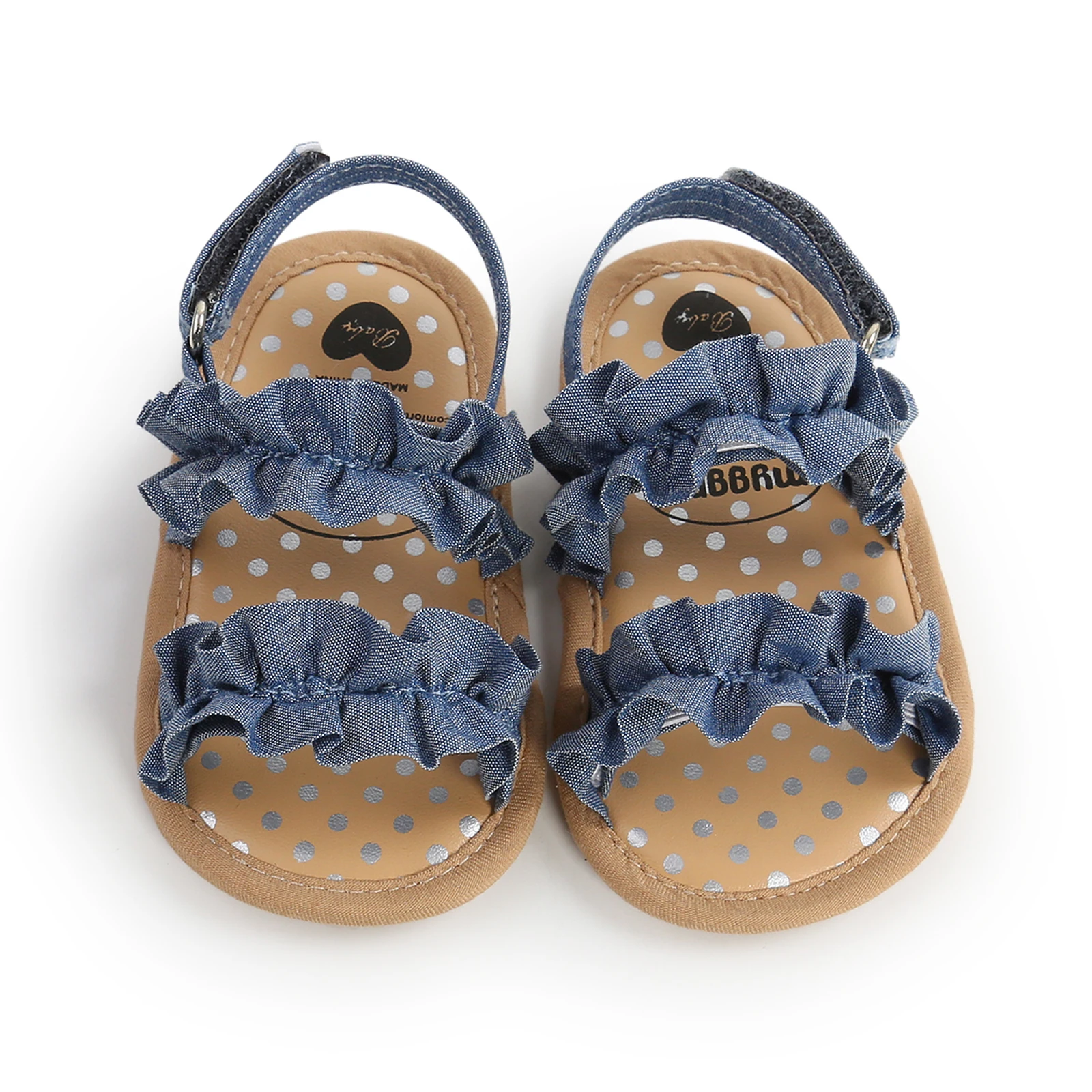 Fashion Bayi Baru Lahir Bayi Perempuan Sandal Lucu Musim Panas Lembut Sole Datar Putri Sepatu Bayi Non-Slip Pertama Walkers - 4