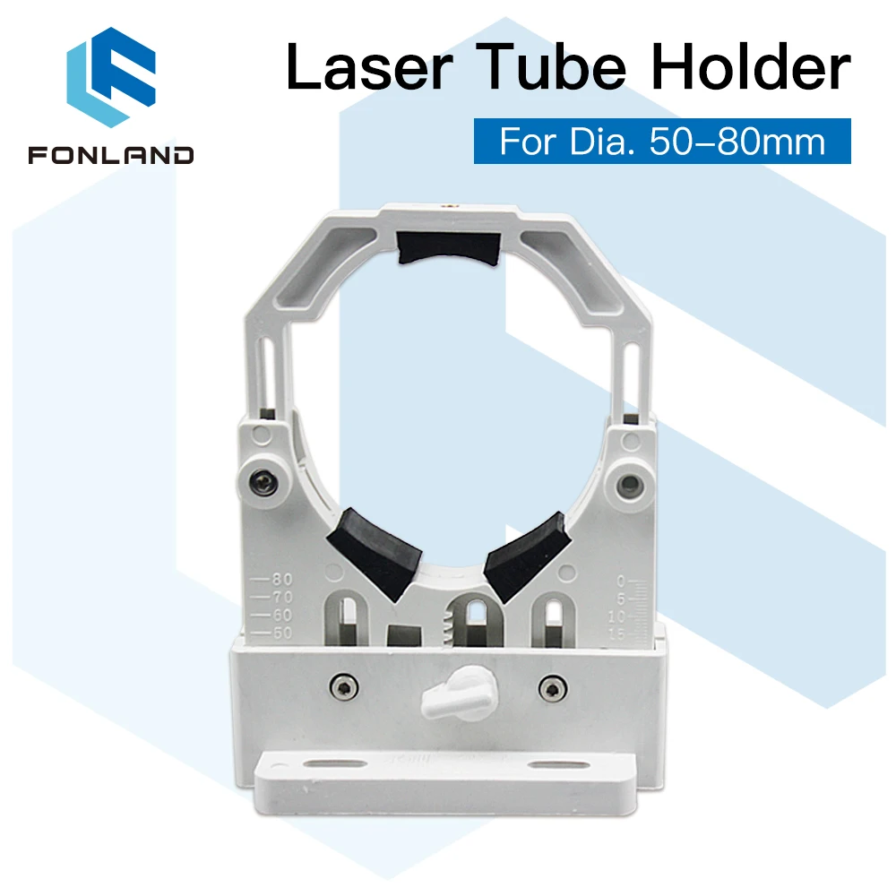 FONLAND CO2 Dudukan Tabung Laser Dudukan Plastik Fleksibel 50-80mm untuk Mesin Pemotong Ukiran Laser 50-180W - 0