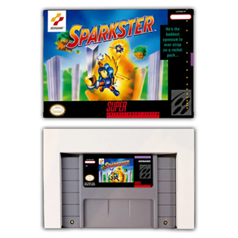Game Aksi untuk Sparkster-Kartrid versi AS atau EUR tersedia untuk Konsol Video Game SNES - 4