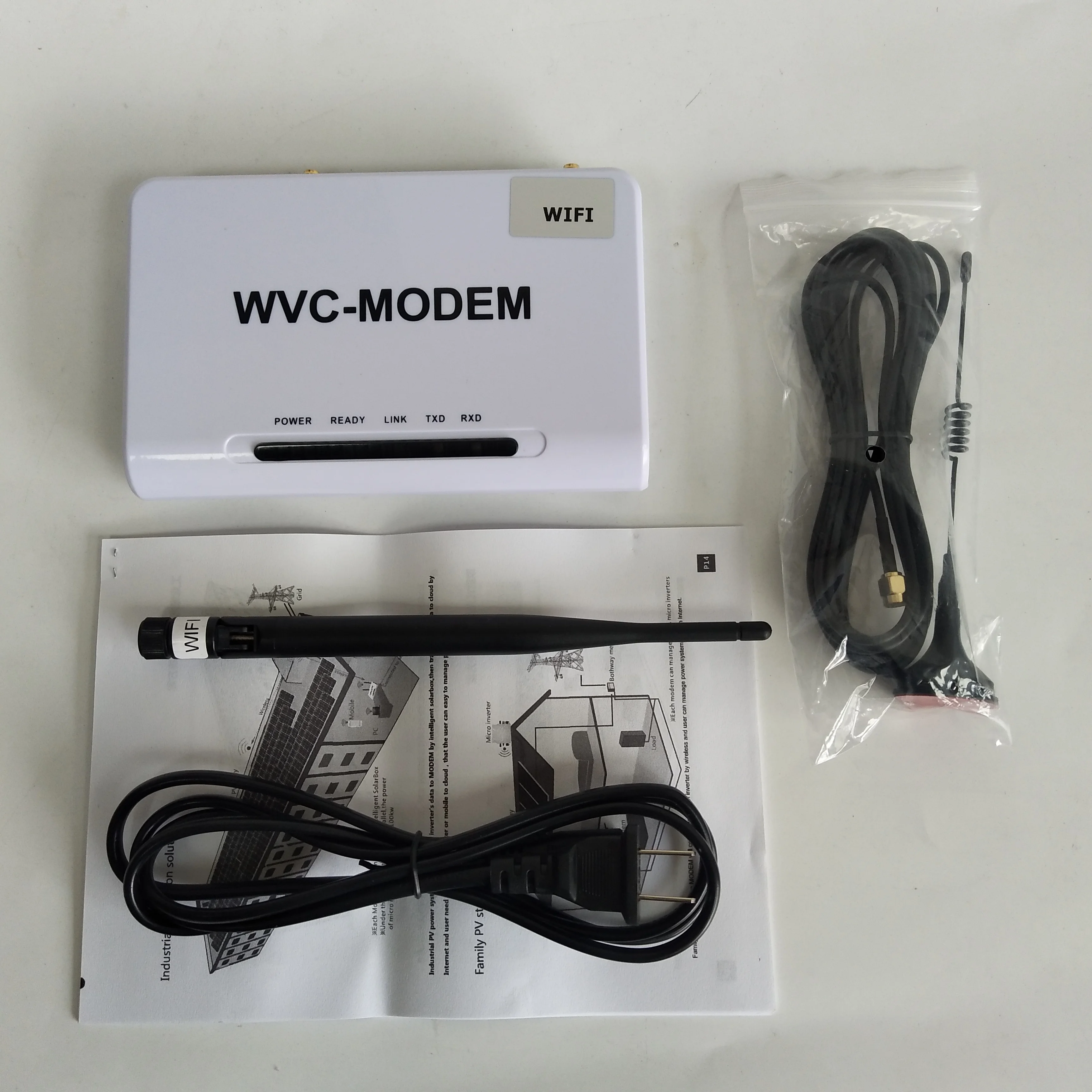 Ger Baru. Sistem Pemantauan Komunikasi Nirkabel Wifi Modem WVC Untuk Inverter Mikro Ikat Jaringan Tenaga Surya WVC 350 600 700 1200 1400W - 0