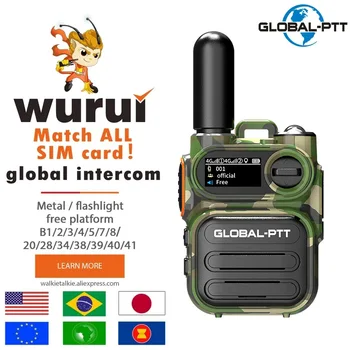 Global tersedia Wurui G388 global-ptt POC walkie talkie 4G Radio dua arah Ponsel Portabel komunikator jarak jauh profesional