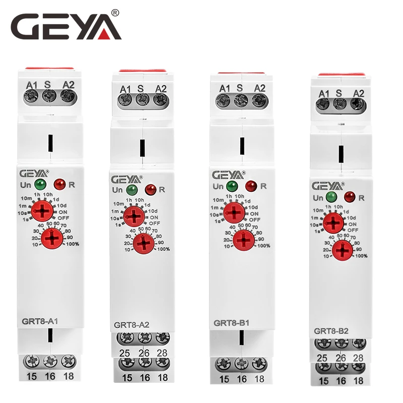 Gratis Pengiriman GEYA GRT8-A Elektronik 16A SPDT PADA Delay Timer Relay Waktu Relay 12 V 24 V 220 V DIN Rel Tipe AC230V ATAU AC / DC12-240 V - 5