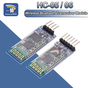 HC-05 HC-06 Master-Slave 6Pin / 4Pin Anti-Mundur, Modul Pass-Through Serial Bluetooth Terintegrasi, Serial Nirkabel untuk Arduino