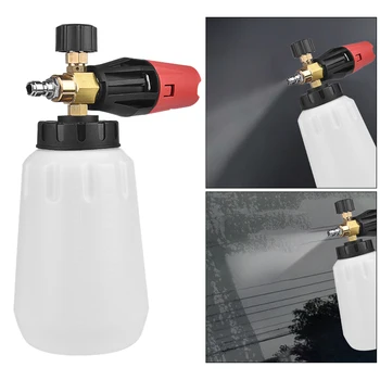 Handheld Foaming Sprayer 1/4 inch Quick Connect Washer Botol Rilis Cepat Profesional Dapat Disesuaikan untuk Pencucian Jendela Mobil