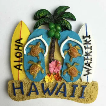 Hawaii, Amerika Serikat tujuan wisata magnet magnet magnet kulkas stiker sepatu pantai selancar