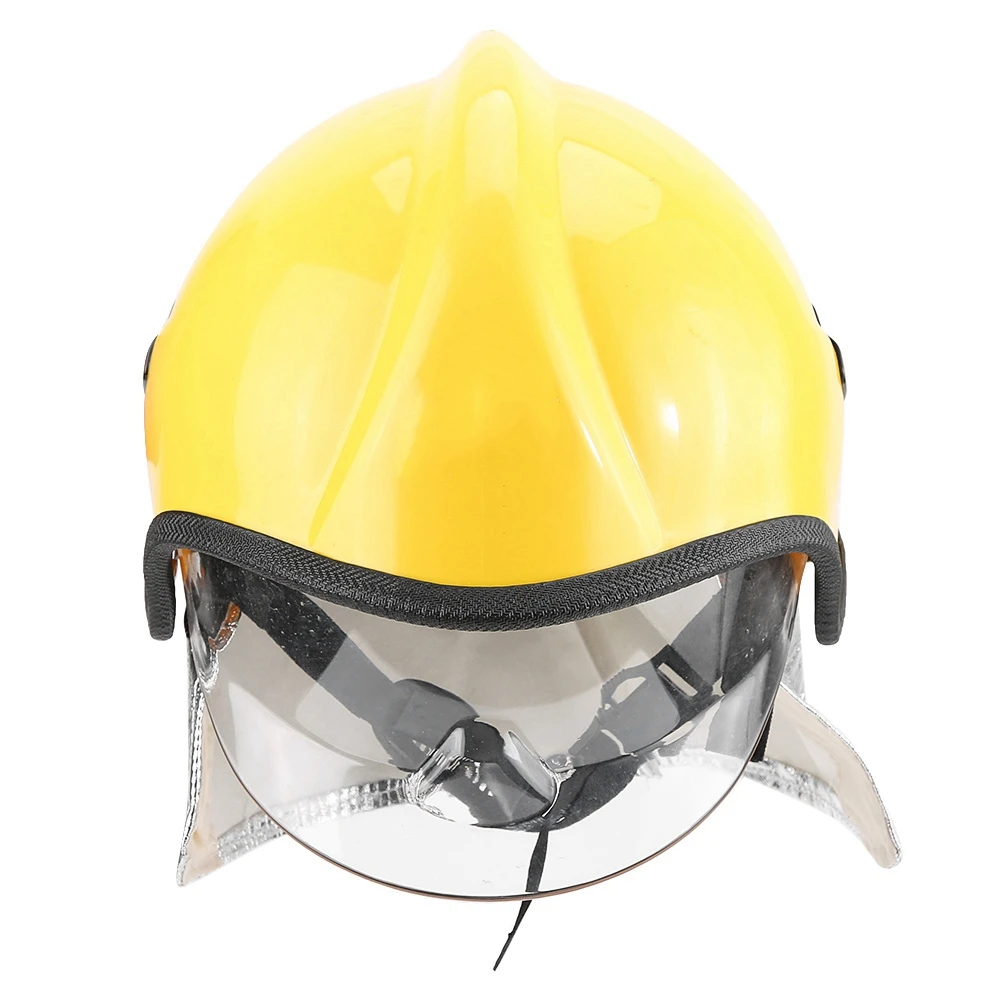 Helm Pemadam Warna Kuning Pelindung Helm Safety Pemadam Kebakaran Tahan Api Anti Korosi Radiasi Tahan Panas Polycarbonate - 1