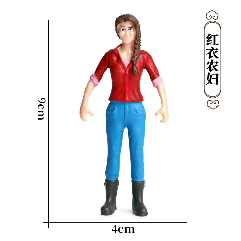 Hot 1: 25 Staf Pertanian Pekerja Petani Action Figure PVC Orang Model Figurine Dekorasi Dekorasi Aksesoris Mainan untuk Anak-anak Hadiah Anak - 4