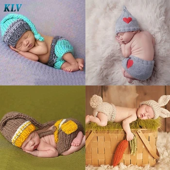 Hot Jual Bayi Baru Lahir Anak Laki-laki Anak Perempuan Lucu Crochet Knit Kostum Prop Pakaian Foto Fotografi #330