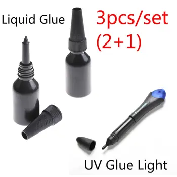 Industri Baru 5 Detik Memperbaiki Lem Cair dengan 1 Buah Botol Isi Ulang Sinar UV Kaca Logam Plastik Perekat LED Layar Sentuh
