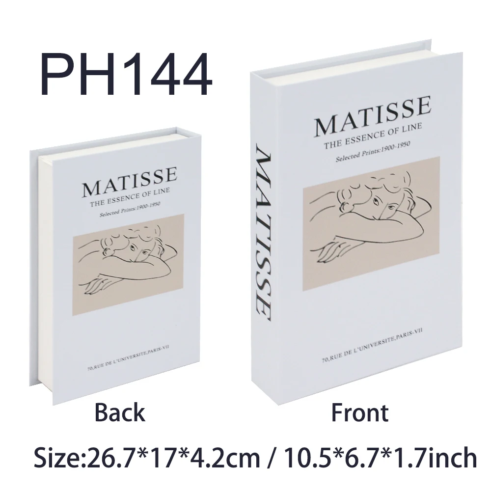 Ins Gaya Kreatif Buku Palsu Dekorasi Modern Sederhana Seni Simulasi Buku Matisse Buku Dekoratif Model Dekorasi Ruang Tamu - 5