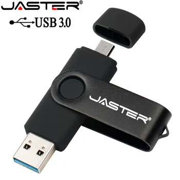 JASTER USB 3.0 Flash drive USB ponsel Pintar Flashdisk OTG 4GB 8GB 16GB 32GB 64GB Flash disk USB Mikro untuk Ponsel Pintar Grosir
