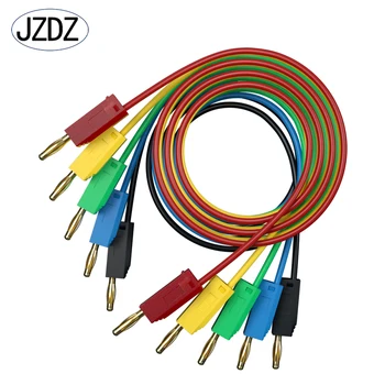 JZDZ 5pcs 2mm Stackable Banana Plug Uji Memimpin Jumper Kawat Pengujian Listrik Kabel Line J. 70001