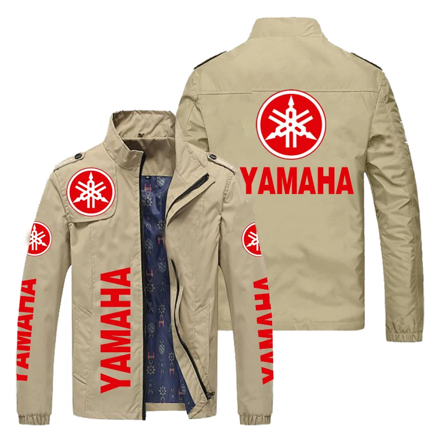 Jaket Motor Jaket Yamaha Sweatshirt Motocross Luar Ruangan Baru Musim Gugur 2023 Pakaian Yamaha Kebesaran Jaket Biker Pria Mantel - 4