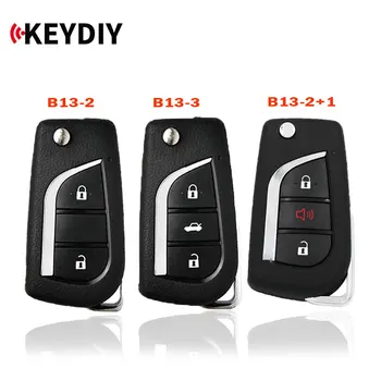 KEYDIY KD900 Seri B Kunci Kendali Jarak Jauh Mobil B13-2 / B13-2+1/Kunci Mobil B13 untuk Kunci MINI Toyota Style KD-X2/KD-MAX / KD 1/3/5/10 Buah