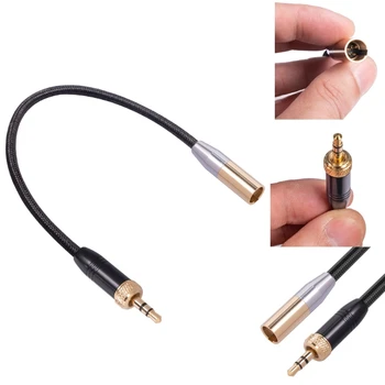 Kabel 3.5 mm ke Mini XLR, Adaptor Kabel Pria Stereo 1/8 inci ke 3 Pin Mini XLR