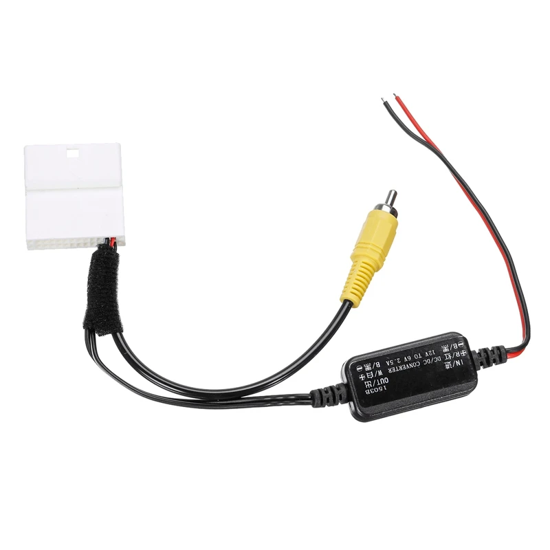 Kabel Konektor Adaptor Kamera Mobil 24 Pin Kamera Mundur ke Kabel Head Unit GPS untuk Toyota Kluger RAV4 - 4