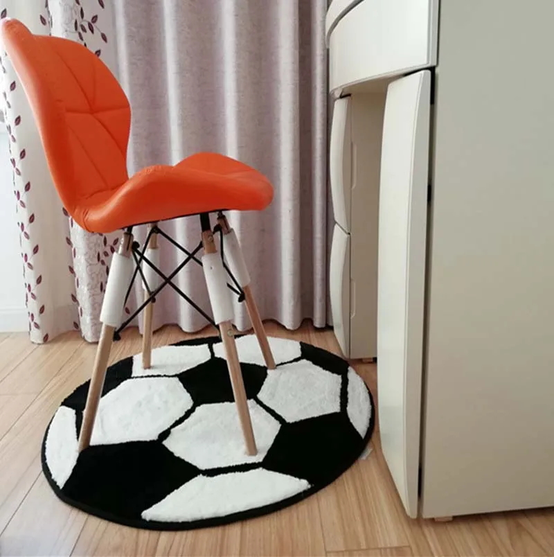 Karpet Bola Bundar Sepak Bola Basket Karpet Kamar Tidur Anak-anak Keset Ruang Tamu Keset Kursi Komputer Keset Lantai Karpet Area Mode - 3