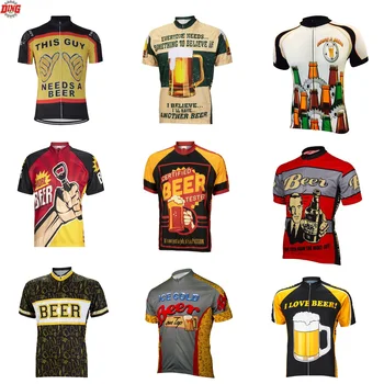 Kaus Bersepeda Bir Pria ropa Ciclismo Pakaian Bersepeda Lengan Pendek Pakaian Bersepeda Klasik 10 Gaya Pakaian Sepeda Musim Panas MTB