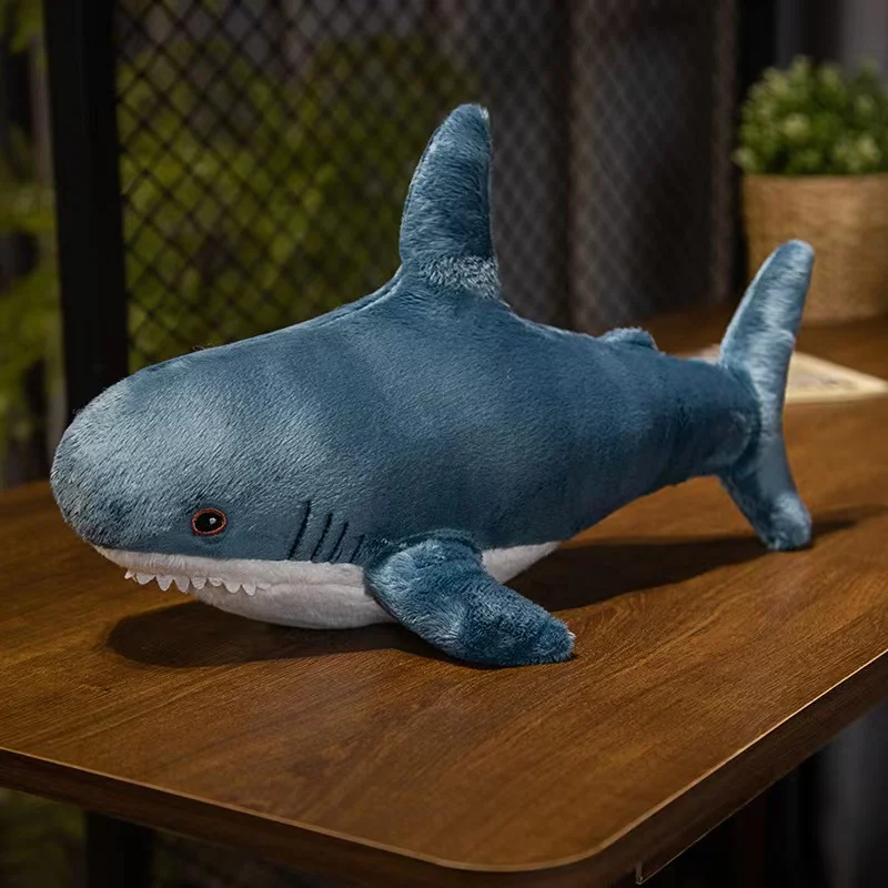 Kawaii Dazzle Tie-Dye Shark Mainan Mewah Berbagai Warna Action Figure Hiu Boneka Pendamping Anak Ragdoll Kirim Anak-anak - 1