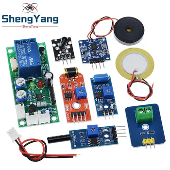 Keran Kejut Piezoelektrik / Piezo Keramik / Goyangan 801s / SW-420 / SW18010P / SW-18015P Modul Sensor Sakelar Getaran untuk Arduino