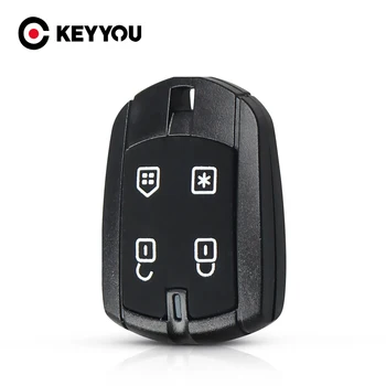 Keyyou Mobil Styling 4 Tombol Remote Kunci Mobil Shell untuk FX330 Positron Kontrol Alarm Kunci Brasil