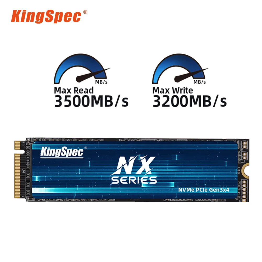 KingSpec M. 2 NVMe SSD 512 Gb Solid State Drive Internal 1TB 2TB Hard Drive Disk Komputer PCIe 2280 untuk Laptop Desktop PC - 0