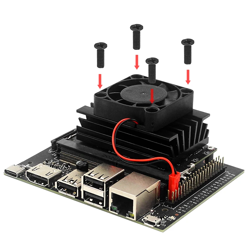 Kipas Pendingin untuk Kit Pengembang NVIDIA Jetson Nano Radiator Pendingin CPU Tenang - 4