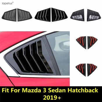 Kisi-kisi Jendela Belakang Mobil Dekorasi Panel Spoiler Hiasan Penutup Ventilasi Udara untuk Mazda 3 Sedan Aksesoris Eksterior Plastik 2019-2022