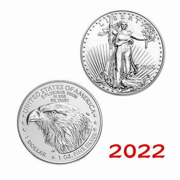 Koin Dolar Morgan Liberty Eagle AS 2022 American 1oz 999 Koleksi Koin Perak Halus Koin Dekorasi Rumah
