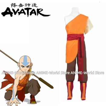 Kostum Cosplay Avatar Aang Kostum Dewasa Set Lengkap Kostum Pria Halloween yang Dibuat Khusus Ukuran Berapa Pun
