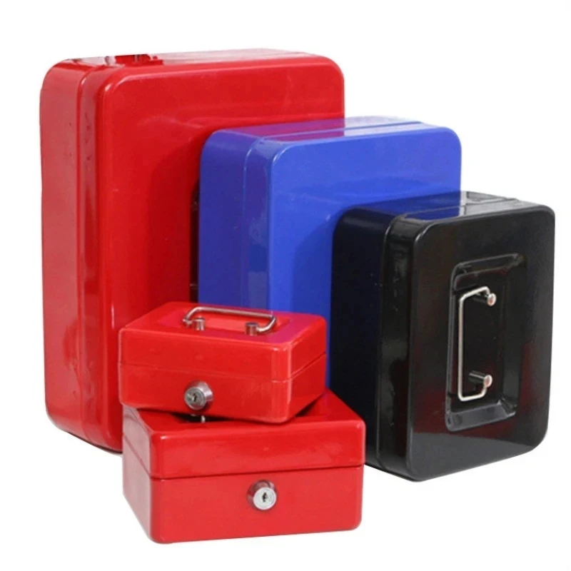 Kotak Uang Petty Mini Praktis Kunci Keamanan Baja Tahan Karat Brankas Kecil yang Dapat Dikunci Cocok untuk Dekorasi Rumah 3 Ukuran L / XL / XXL - 4
