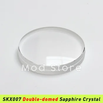 Kristal Safir Kubah Ganda Berkualitas Tinggi Dengan Lapisan AR Bening Cocok Untuk Sisipan Miring SKX007 / SKX171 / SRPD
