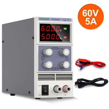 Laboratorium Stabilizer DC Power Supply Adjustable 60 V 5A Regulator Tegangan Switching Variabel Bangku Sumber 30 V 10A Wanptek DIY