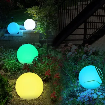 Lampu Taman LED 16 Warna dengan Lampu Bola Remote Control Lampu Rumput Luar Ruangan Tahan Air Lampu Malam Dalam Ruangan Dekorasi Pesta Dekorasi Taman