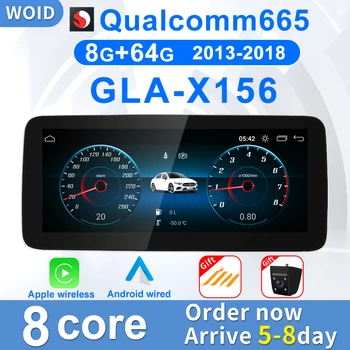 Layar Pemutar Multimedia Pusat Mobil Video Otomatis Android Carplay untuk Mercedes Benz GLA X156 2013-2019 4G Wifi GPS Navi BT Stereo