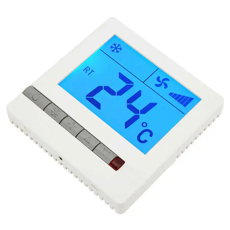 LCD Digital Thermostat Penundaan Perlindungan Fan Coil Unit Pengontrol Suhu Termostat untuk AC - 3