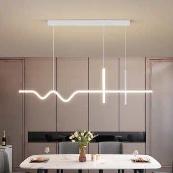 Liontin Lampu Meja Makan Dapur Kamar Tidur Nordic LED Lampu Gantung untuk Dapur Ruang Tamu Ruang Makan Suspensi Luminer Desain