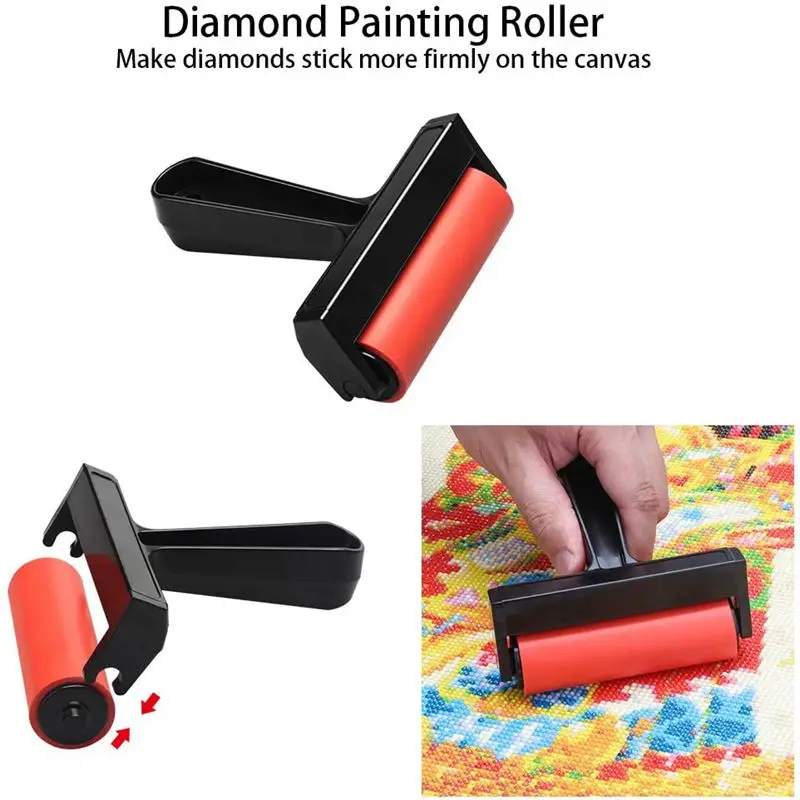 Lukisan Berlian Kit Roller dengan Koreksi Memperbaiki Alat Diy Diamond Bordir Aksesoris Menempel Erat Tetap - 0