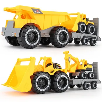 Mainan Mobil Rekayasa Simulasi Bayi Klasik Excavator Model Buldoser Mainan Traktor Model Truk Sampah Mainan Mobil Mini untuk Hadiah Anak Laki-laki