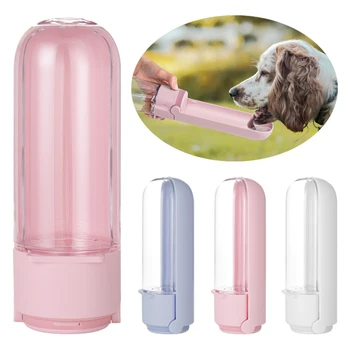 Mangkuk Minum Botol Air Anjing Peliharaan Portabel untuk Anjing Kecil Besar Dispenser Air Makan Anjing Travel Wallking Persediaan Hewan Peliharaan 420ml