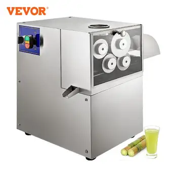 Mesin Juicer Tebu Elektrik VEVOR Efektif 3/4 Rol Dengan Ventilasi Udara Pendingin Pemeras Ekstraktor Tebu untuk Perdagangan
