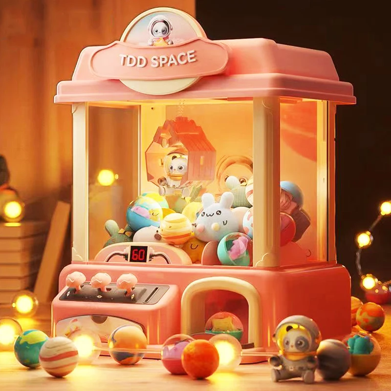Mesin Cakar Boneka Mesin Boneka DIY Mainan Boneka Klip Permainan yang Dioperasikan dengan Koin Anak-anak Mainan Derek Mainan Penangkap Cakar Besar Hadiah Natal - 3
