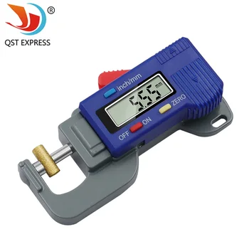 Mini Digital Thickness Gauge Dial Caliper Meter Lebar Alat Ukur untuk Kulit Pelat Baja Kain 0-12. 7 Mm