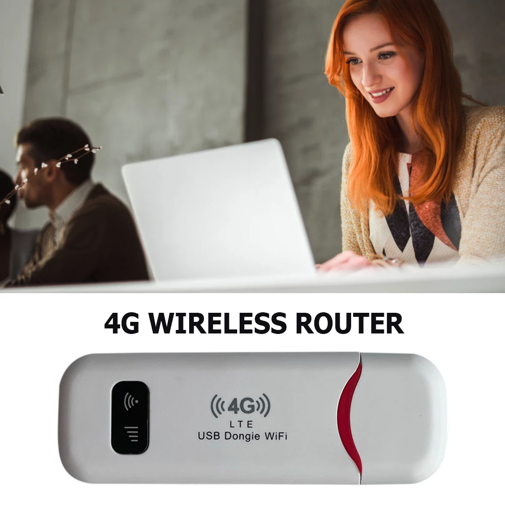 Modem USB 4G LTE Router WiFi Nirkabel Router WiFi LTE Kartu SIM 4G Dongle USB 150 Mbps Jaringan Jangkauan WiFi Broadband Seluler Mobil - 1