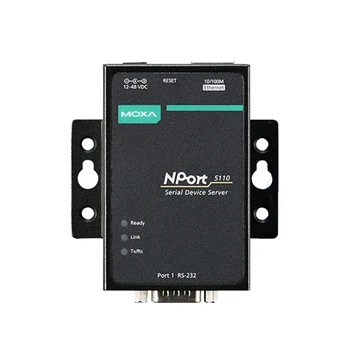 Moxa NPort 5110 Port Serial RS232 Ke Perangkat IOT Server Konverter Ethernet