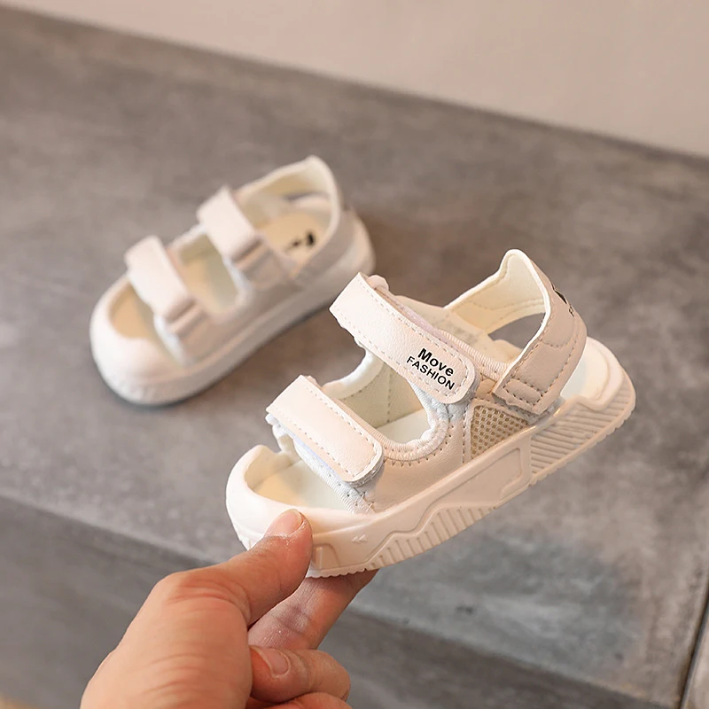 Musim Panas Bayi Perempuan Anak Laki-laki Sandal Balita Anti-Tabrakan Sepatu Lembut Bawah Non-Slip Bayi Kasual Pantai Sandal SXJ050 - 1