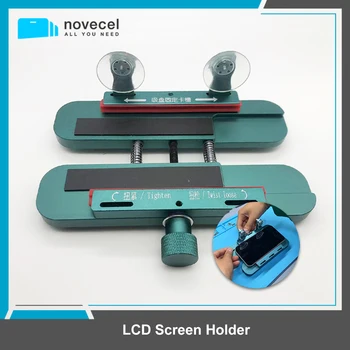 Novecel Ponsel Layar LCD Perbaikan Dudukan Penjepit untuk iPhone 14 13 12 11 Promax Kaca Belakang Membongkar Perlengkapan Samping Universal