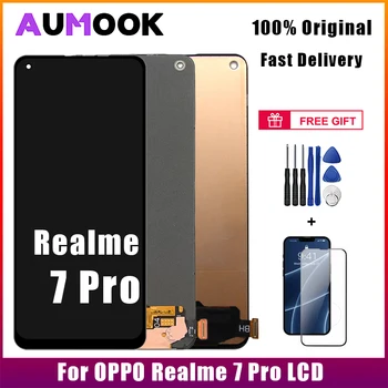 OLED untuk Oppo Realme 7 Pro Rakitan Digitizer Layar Sentuh Tampilan untuk Realme 7Pro Pengganti LCD TFT/OLED RMX2170