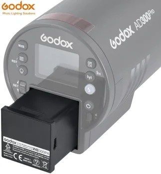 Paket Baterai Lithium Godox WB300PA Asli 14.4 V Lebih Efisien WB300P 3000mAh 2600mAh untuk Xplor Godox AD300Pro Flash Luar Ruangan