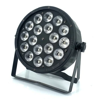 Par LED 18 Buah Lampu UV RGBWA / Lampu Disko Kontrol Dmx512 Lampu Cuci LED Nirkabel Peralatan Dj Profesional Panggung 100%